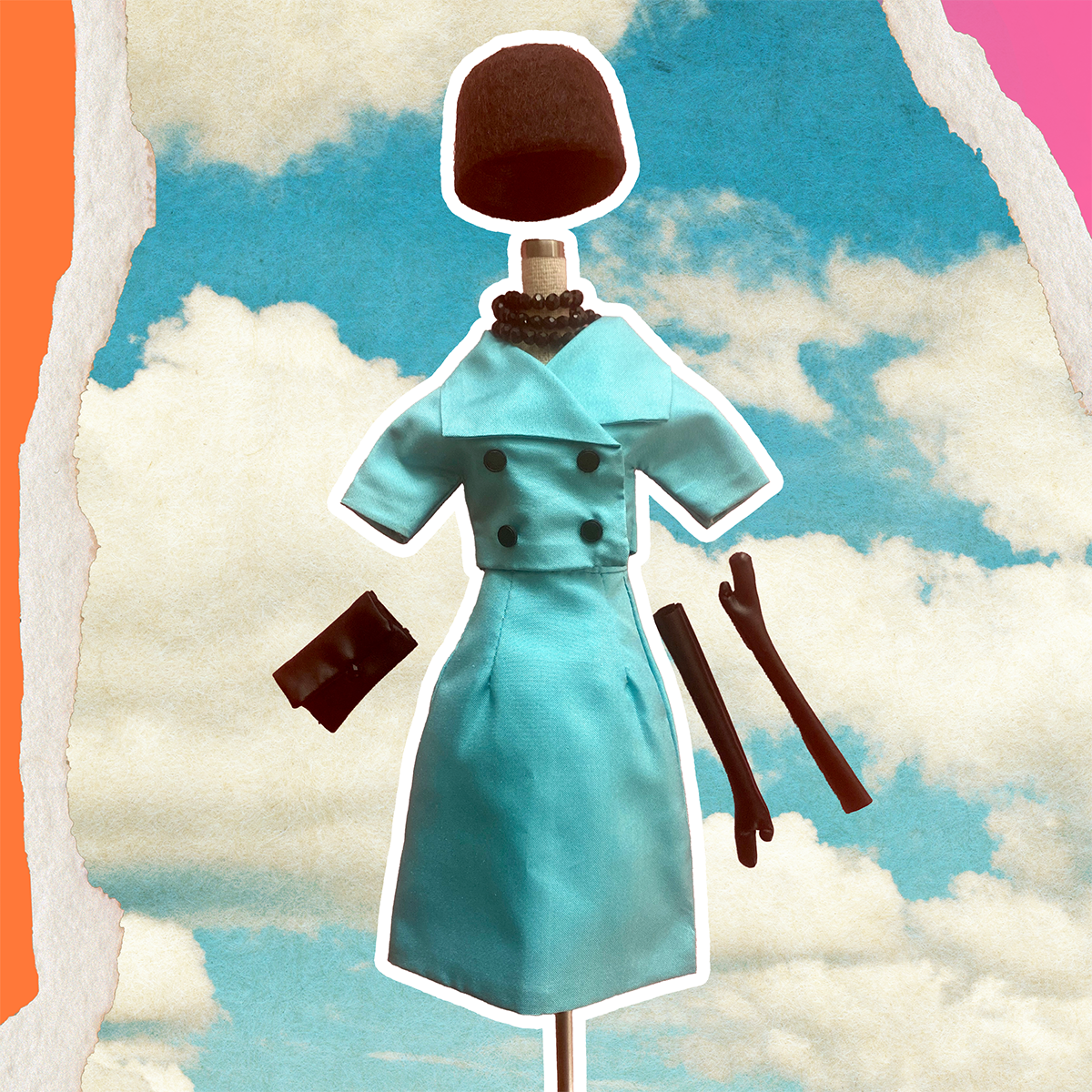 "High Societette" fashion in turquoise