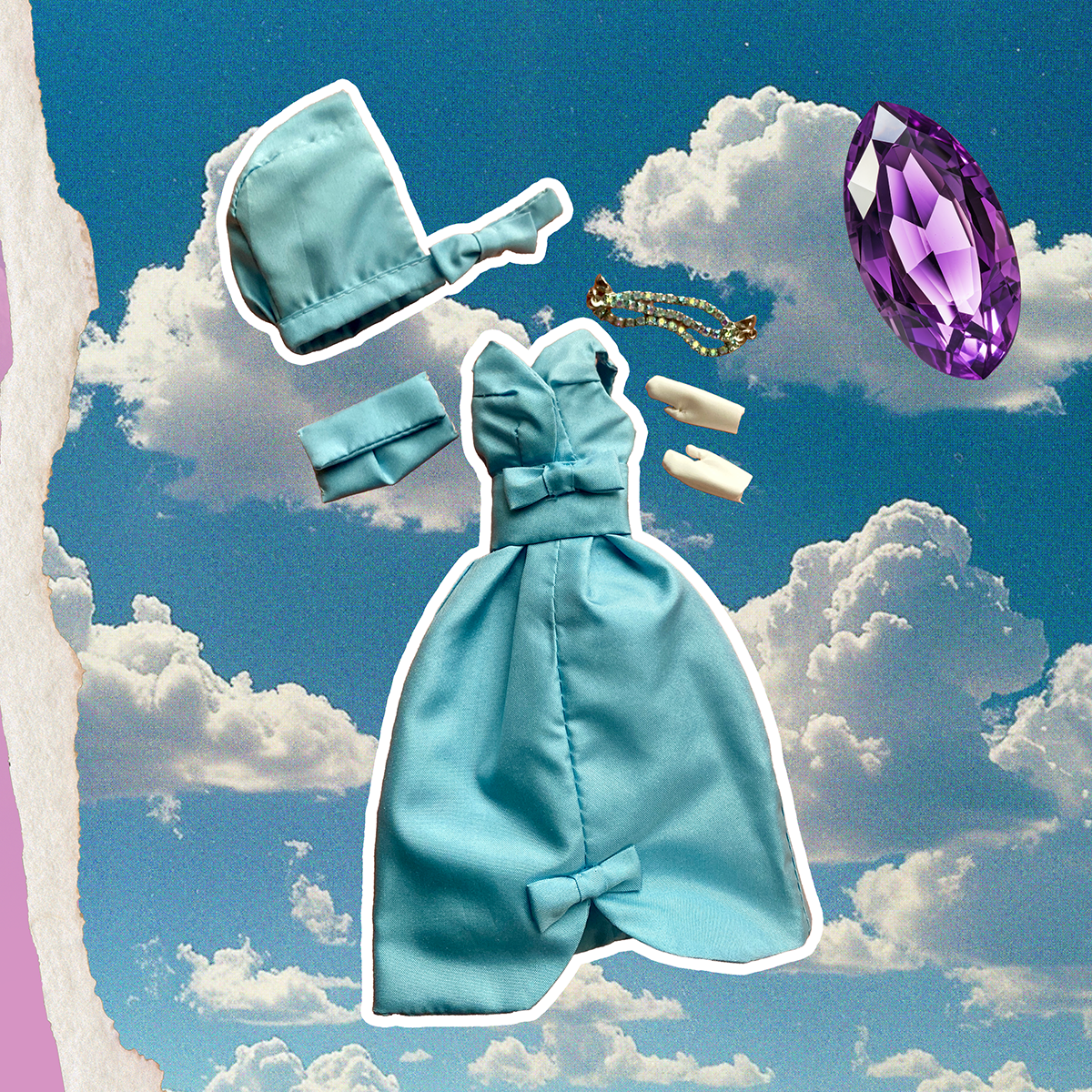 "Bonnette" fashion in blue
