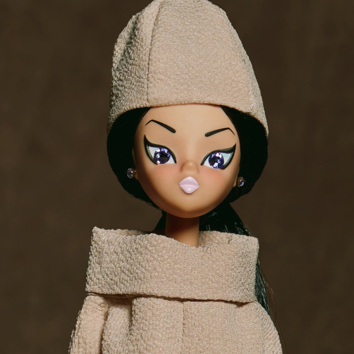Lilac dressed in camel "Luncheonette"