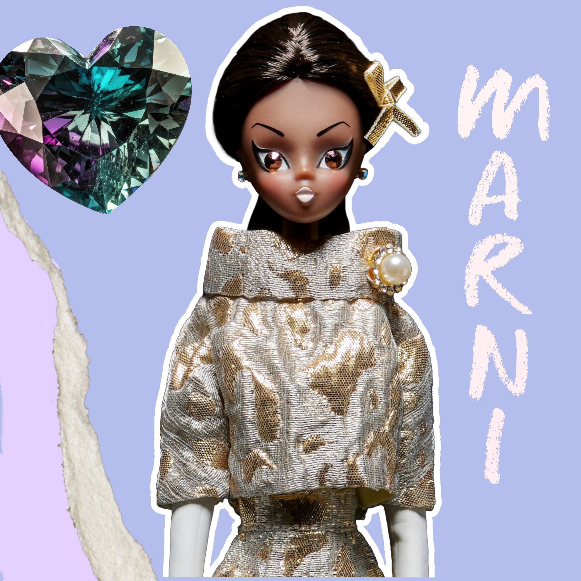 Marni dressed in golden "Operette"