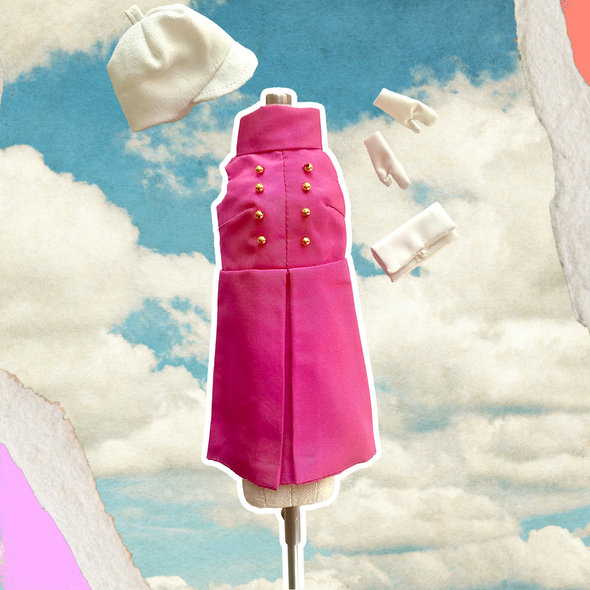 "Majorette" fashion in hot pink