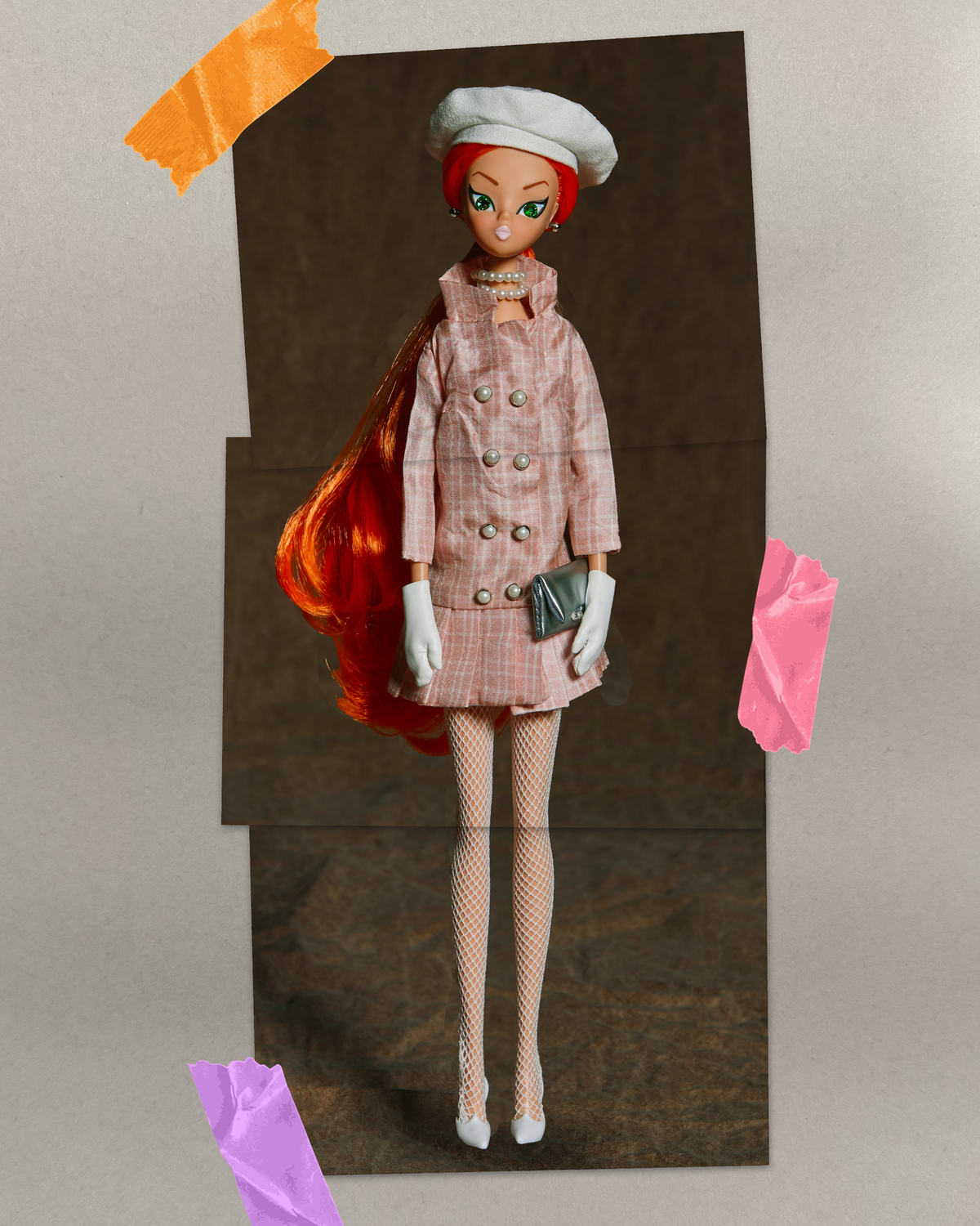 Ritzy dressed in light pink "Sailorette"