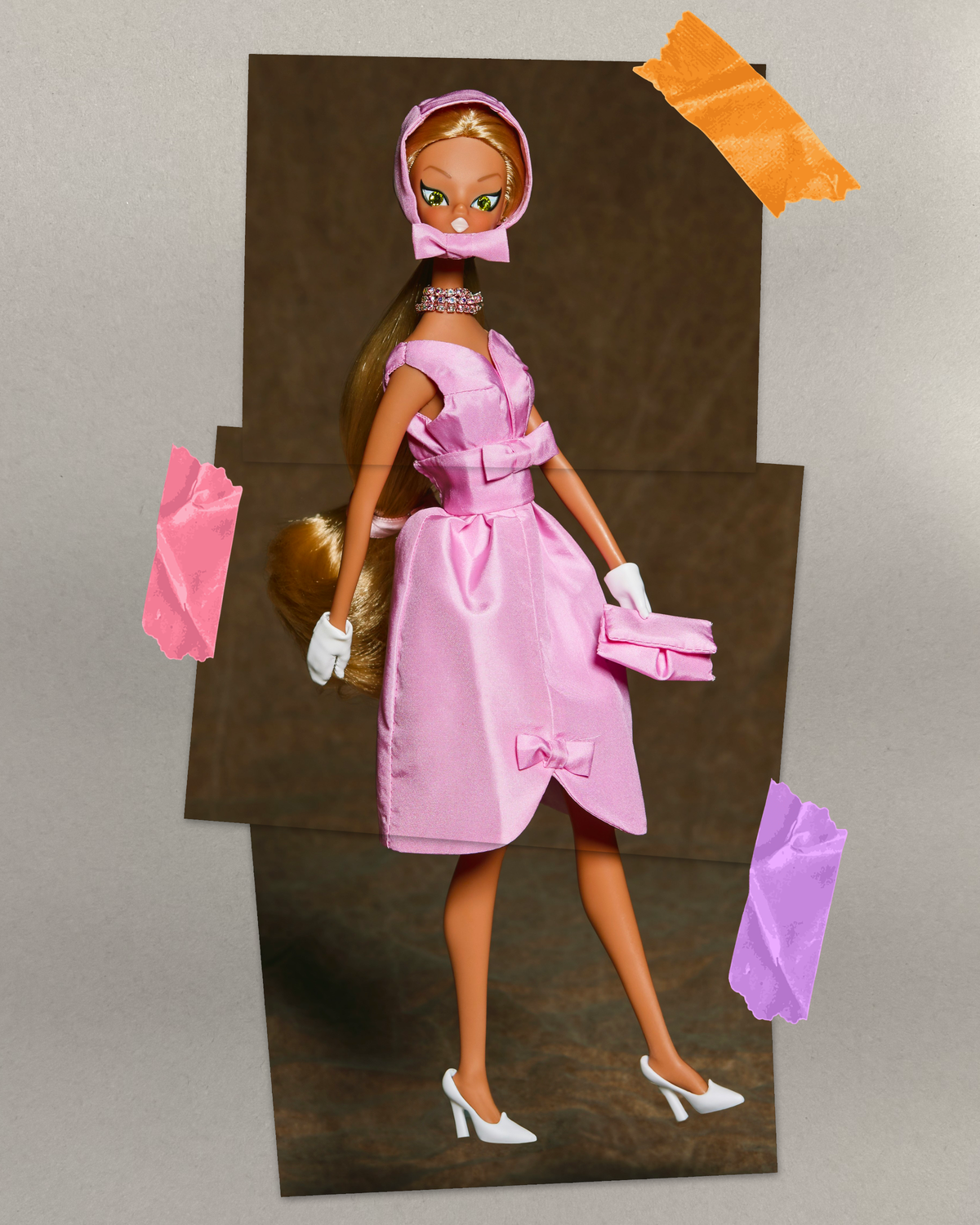 Go Go dressed in pink "Bonnette"