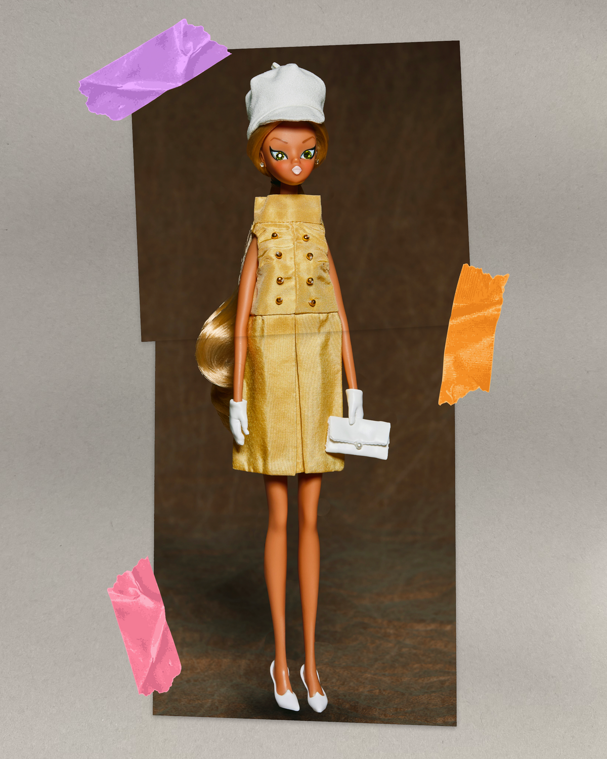 Go Go dressed in mustard "Major!-ette"