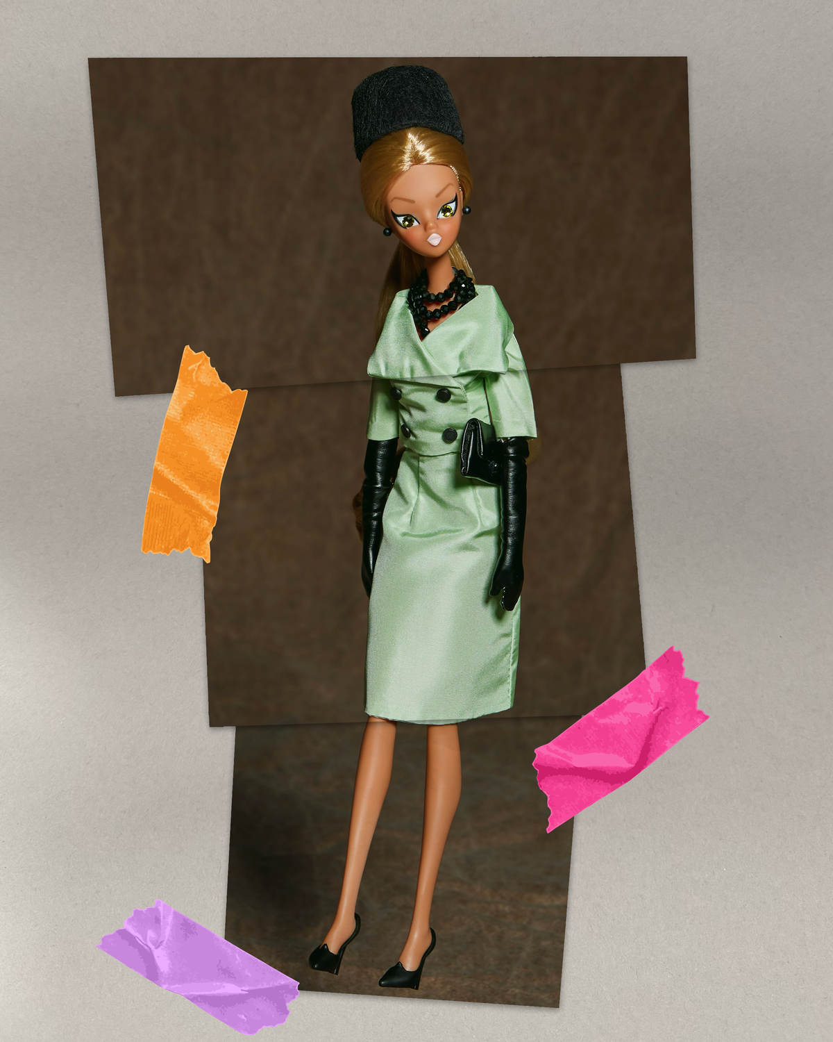 Go Go dressed in mint "High Societette"