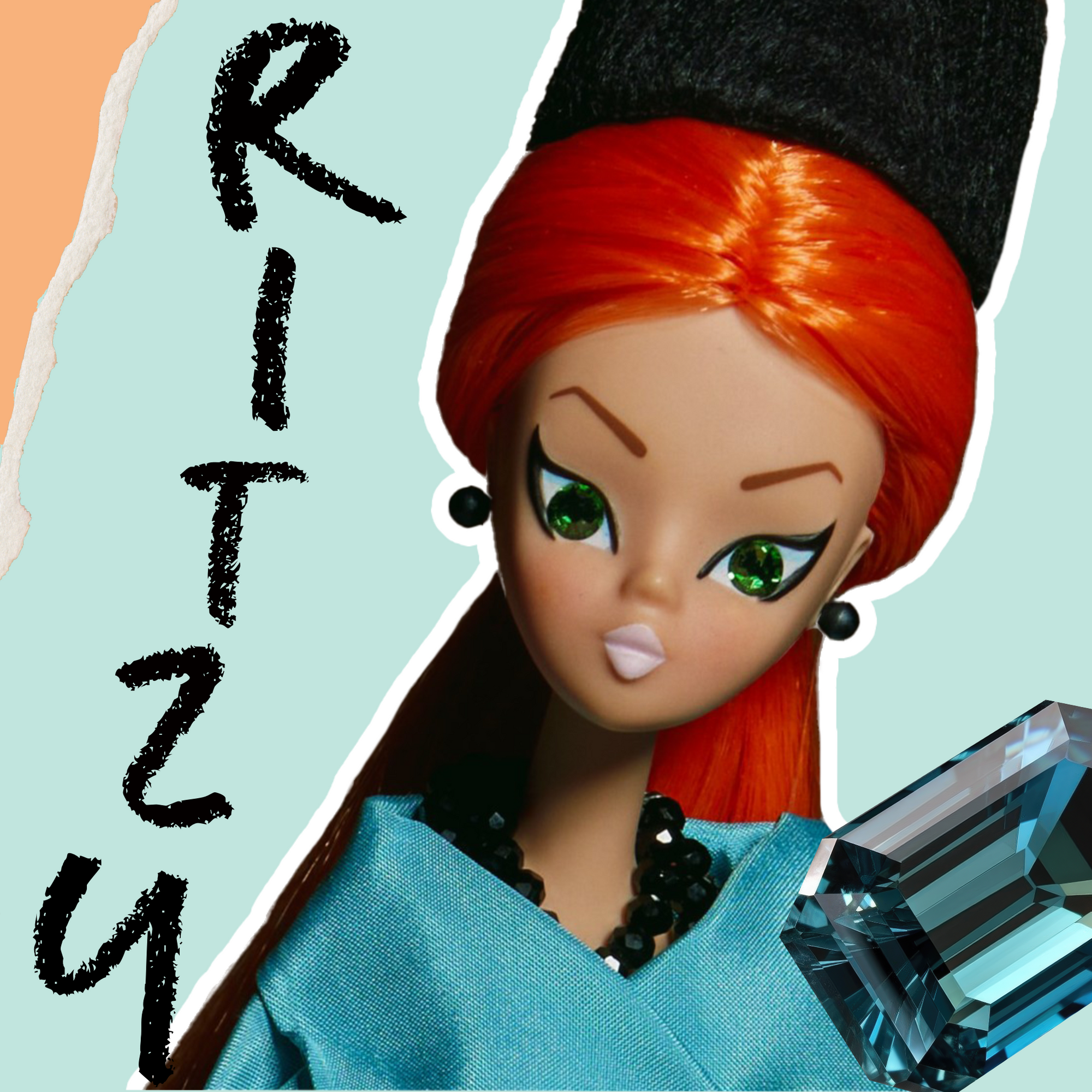 Ritzy dressed in turquoise "High Societette"