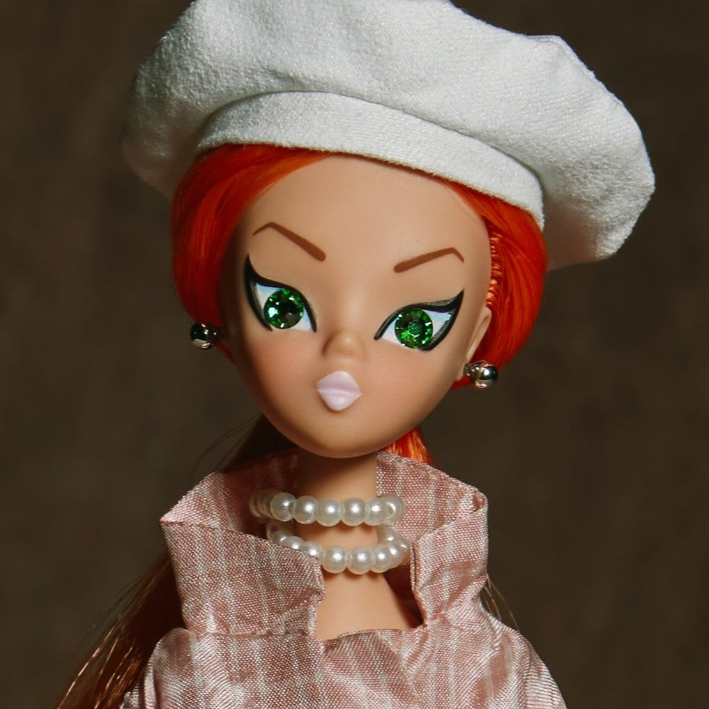 Ritzi dressed in light pink "Sailorette"