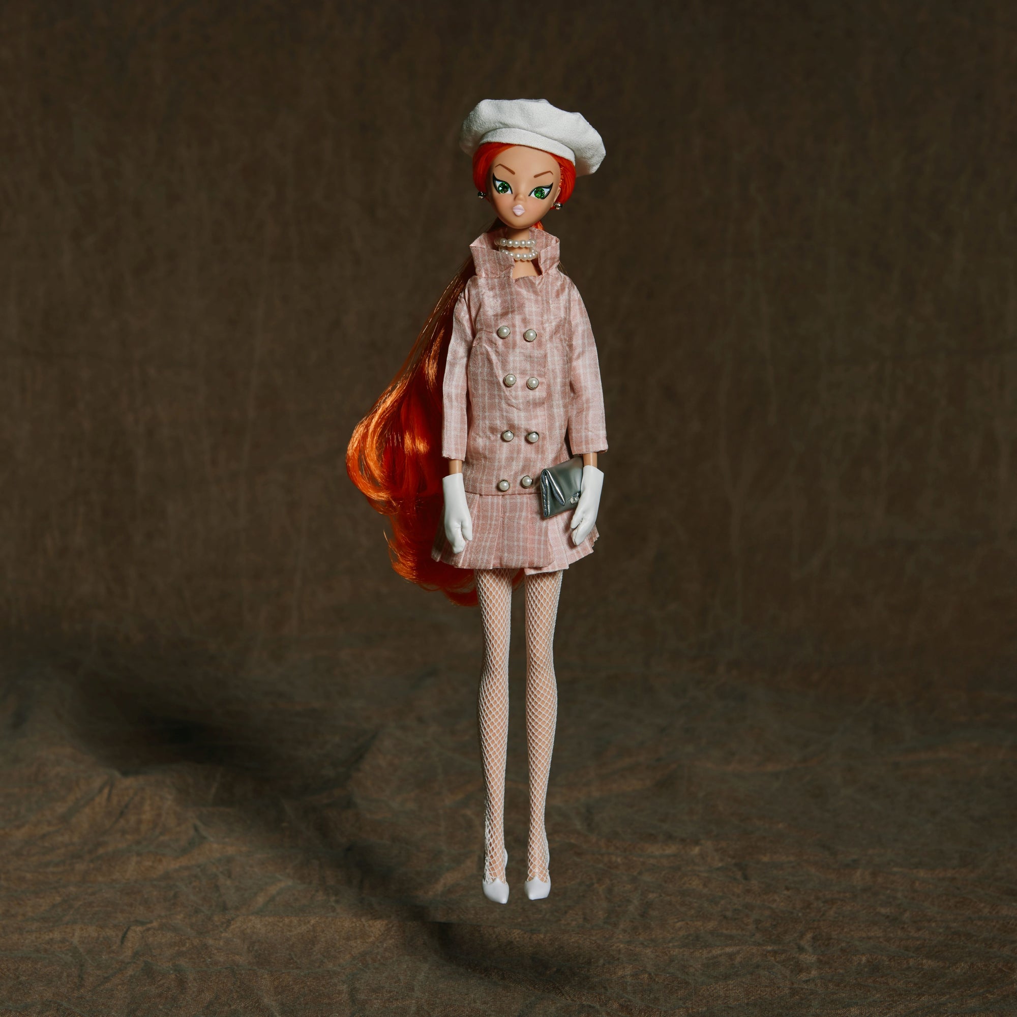 Ritzi dressed in light pink "Sailorette"