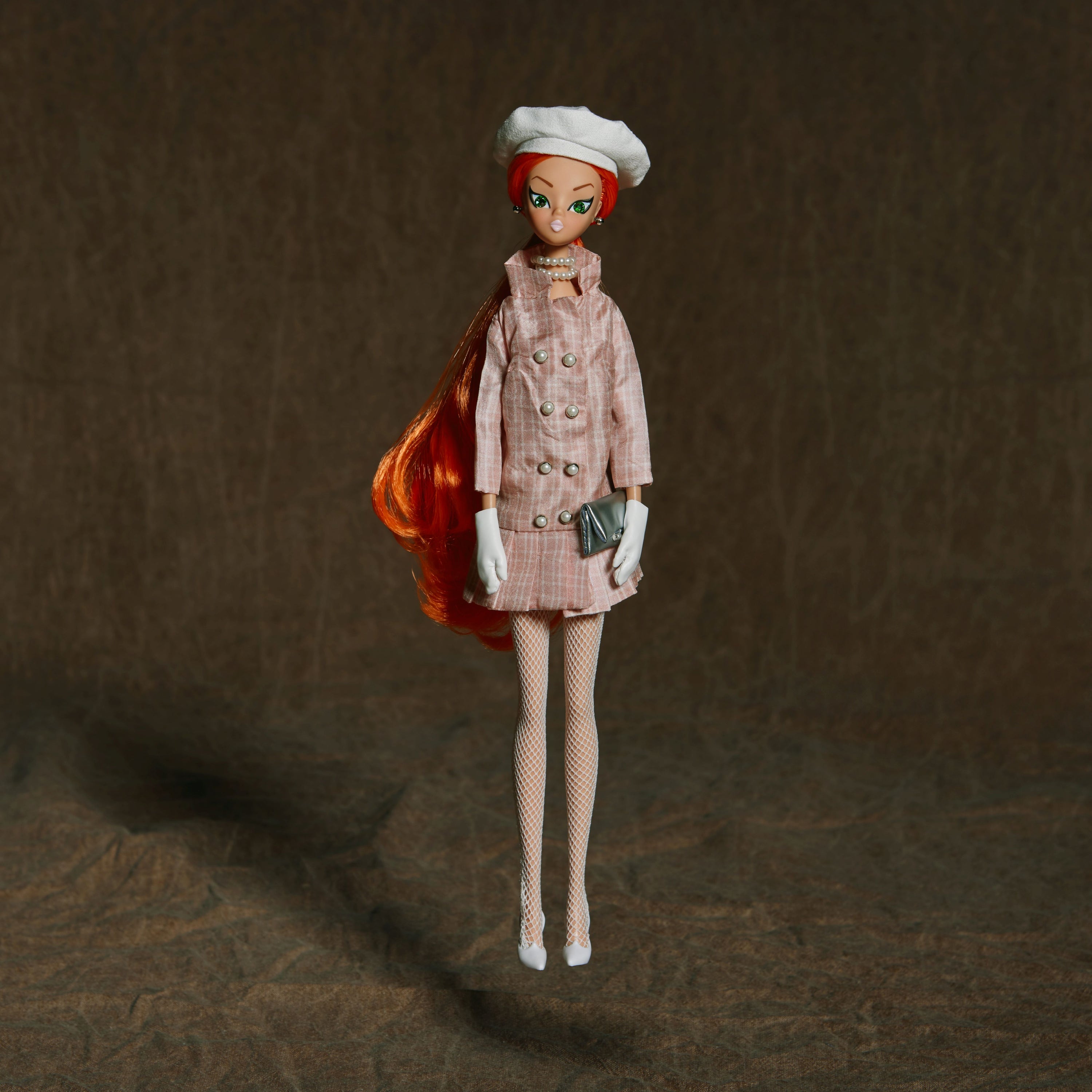 Ritzi dressed in light pink "Sailorette"